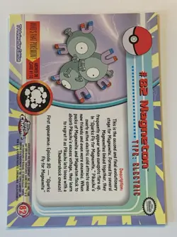 2000 Topps Chrome Pokemon Series 2 #82 Magneton FREE COMBINED SHIPPING - Image 2