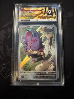 Pokemon Ace 9 Mint 2025 Black Star Promo N’s Zorua Elite Trainer Box 189 Slab - Image 1