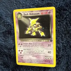 Pokemon Dark Alakazam 1/82 Team Rocket Holo Rare LP - Image 1