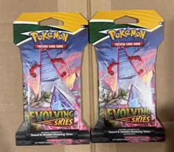 (2-Pack) Pokemon TCG Evolving Skies Sleeved Booster Pack (2-Pack) - Image 1