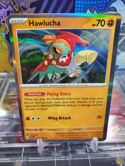 Hawlucha 118/198 Holo Rare NM Pokemon TCG Scarlet & Violet Base Set - Image 1