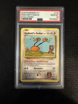 2016 Pokemon XY Evolutions #112 Imakuni’s Doduo PSA 10 - Image 1