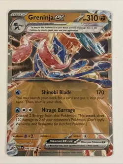 Pokemon TCG Greninja EX Holo Card Twilight Masquerade 106/167 Sv06 NM - Image 1