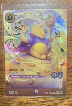 Disney Lorcana TCG Fabled Winnie the Pooh Hunny Wizard Card 41/204 Foil - Image 1