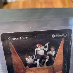 Magic: The Gathering Grave Pact Rare Black Enchantment Stronghold 1998 - Image 4