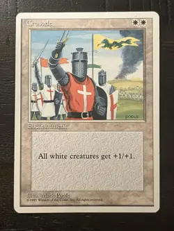 1 BANNED MTG Magic The Gathering Cruzade | Fourth Edition 4ED Heavy Play - Image 1