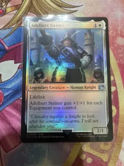 NM Foil Adelbert Steiner, MTG, Final Fantasy, Magic the Gathering, 3 - Image 1