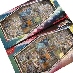 Pokemon Lucario Ex Tyranitar Ex Prismatic Evolutions Sam's Club Premium 2 boxes - Image 2