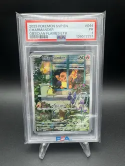 PSA 1! Pokemon Charmander Obsidian Flames Promo #044 - Image 1