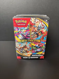 Pokemon Mega Evolution Booster Bundle 6 Packs New Factory Sealed Pokemon TCG - Image 1