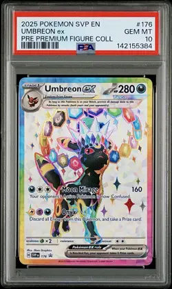 UMBREON EX #176 PRISMATIC EVOLUTIONS PROMO PSA 10 GEM MINT ! 2025 Pokemon - Image 1