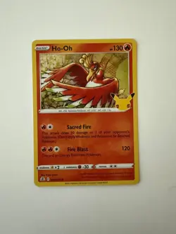 Pokemon - HO-OH 001/025 25TH CELEBRATIONS POKEMON (HOLO RARE, NM) - Image 1