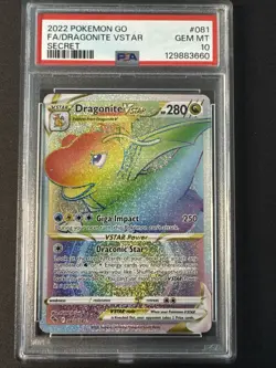 Pokemon - Pokemon Go - 2022 - Dragonite VSTAR - 81 - PSA 10 - Image 1