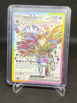 Pokemon TCG Hydreigon ex 223/191 SV08: Surging Sparks Ultra Rare Holo - Image 1