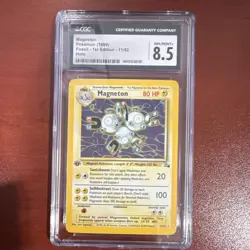 Pokemon Magneton Fossil 1st Edition Holo Rare CGC 8.5 11/62 1999 WOTC - Image 1