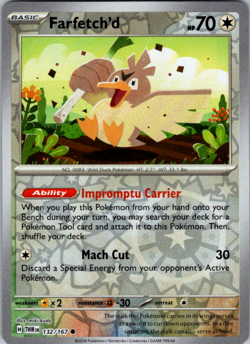 FARFETCH'D 132/167 - REVERSE HOLO POKEMON - TWILIGHT MASQUERADE - Image 1