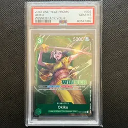 Okiku Winner OP01-035 English Promo One Piece Tournament Pack Vol4 PSA 10 - Image 1