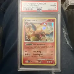 POKEMON ✨ CHARIZARD ✨ HOLO RARE ✨ 1/99 PLATINUM ARCEUS 2009 ✨ PSA 8 - Image 1