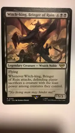 MTG Witch-king, Bringer of Ruin LOTR Tales of Middle-earth #293 pack fresh NM - Image 1