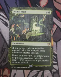 MTG Primal Vigor Wilds of Edlraine: Enchanting Tales - NM Regular - Image 1
