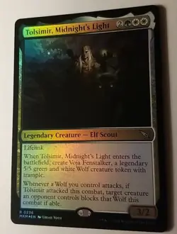MTG 1x FOIL Tolsimir, Midnight's Light, NM, Murders at Karlov Manor, Token Voja - Image 1