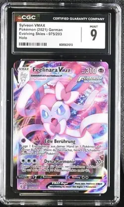 Pokemon Feelinara Sylveon VMAX 075/203 Deutsch - no PSA CGC 9 - Image 1