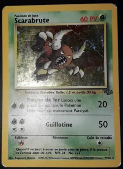 Carte Pokemon Scarabrute 9/64 [HOLO] - Jungle Wizards (fr) - Image 3