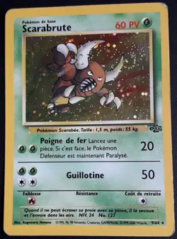 Carte Pokemon Scarabrute 9/64 [HOLO] - Jungle Wizards (fr) - Image 4