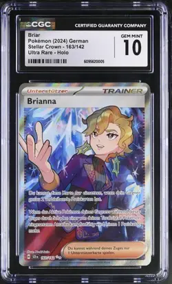 2024 Pokemon Stellar Crown SCR DE Briar Brianna #163 no PSA CGC 10 Gem Mint - Image 1