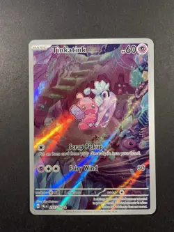 Pokemon TCG Tinkatink 216/193 Sv02: Paldea Evolved Holo Illustration Rare EN IR - Image 1