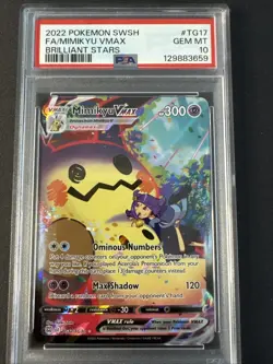 Pokemon - Brilliant Stars - 2022 - Mimikyu VMAX - TG17 - PSA 10 - Image 1