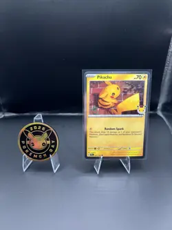 2026 Pikachu 051/162 Pokemon Day 30th Anniversary Stamped Promo TCG Coin - Image 1