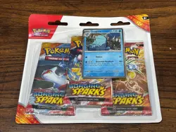 Pokemon TCG Scarlet & Violet Surging Sparks 3-Pack Blister Quagsire NEW SEALED - Image 1