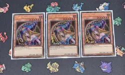 YUGIOH DARK MAGICIAN GIRL SECRET RARE SBC1-ENA05 1st EDITION NM PLAY SET - Image 1