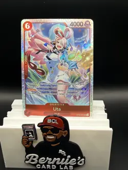 Uta ST23-001 SR ONE PIECE Tcg Card Game NM RED - Image 1