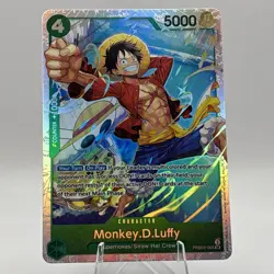 Monkey.D.Luffy PRB02-005 - One Piece TCG - SR Foil Near-Mint English MINTY - Image 1