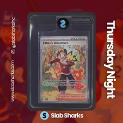 2025 POKEMON DESTINED RIVALS 236/182 ETHAN'S ADVENTURE SPECIAL ILLUSTRATION RARE - Image 1