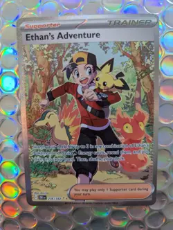 Pokemon Ethan's Adventure 236/182 Special Illustration Rare Sv10 Destined Rivals - Image 1