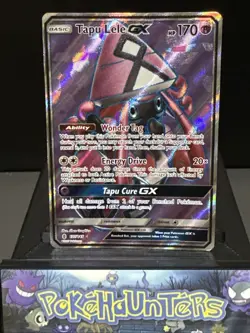 Pokemon Card Tapu Lele GX 137/145 Guardians Rising Full Art Played - Image 1