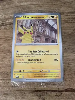 Pikachu At The Museum Pokemon TCG Jumbo Card SEALED Brand New MEP Promo - Image 1