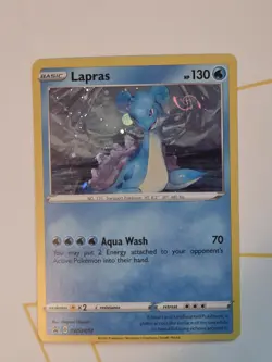 Pokemon Card Lapras SWSH051 Holo Black Star Promo Near Mint - Image 1