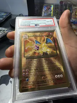 PSA 8 - 2021 Pokemon Celebrations UPC CHARIZARD Gold Metal Card #4 - Image 2