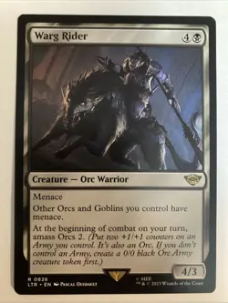 MTG Warg Rider (826/943) The Lord of the Rings Tales of Middle-earth NM - Image 1