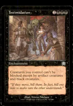 Intimidation LP Light Play Mercadian Masques MTG [8785] - Image 1