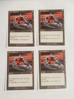 MTG Playset 4x Fire Diamond (7th Edition/Artifact/U) - BGM - Image 1