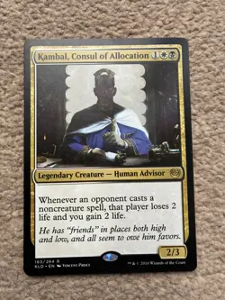 Kambal, Consul of Allocation Lifegain Commander Edh Deck Mtg Magic The Gathering - Image 1