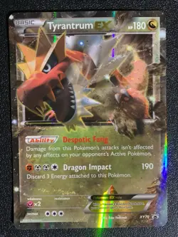 Pokemon TCG: Jumbo Tyrantrum EX XY70 Promo Card - Image 1