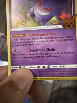 Gengar Error Full Holo Bleed 066/196 Pokemon Trick Or Trade 2022 Stamped Rare - Image 3
