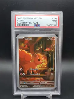 2025 Vulpix 138/132 Mega Evolution Illustration Rare PSA 9 Pokemon TCG - Image 1