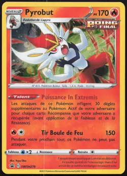 Carte Pokemon Pyrobut SWSH278 Holo Promo SWSH Francais - Image 1